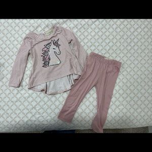 Cute pink unicorn set